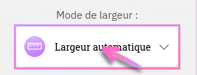 La taille des éléments peut être définir de deux manières distinctes.
Largeur automatique : la largeur des éléments varie selon la taille d'écran du visiteur pour afficher le nombre d'éléments par ligne définis (sauf si l'écran est trop petit).
Largeur fixe : vous choisissez une largeur fixe pour les éléments et le nombre d'éléments par ligne varie selon la taille d'écran du visiteur.