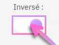 Certains blocs vous donnent la possibilité d'inverser les contenus (par exemple : image à gauche et texte à droite, ou inversement).
