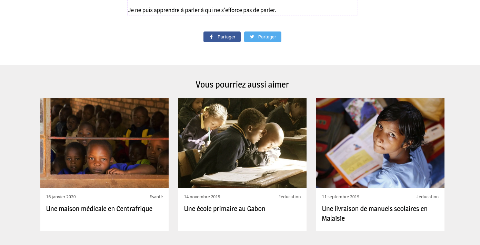 Automatiquement, selon le titre de votre article et ses catégories, des articles apparentés sont présentés à la fin de la page.