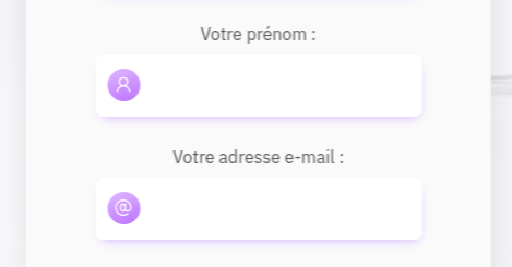 Indiquez votre prénom et votre adresse e-mail (vous pourrez aussi la changer par la suite).